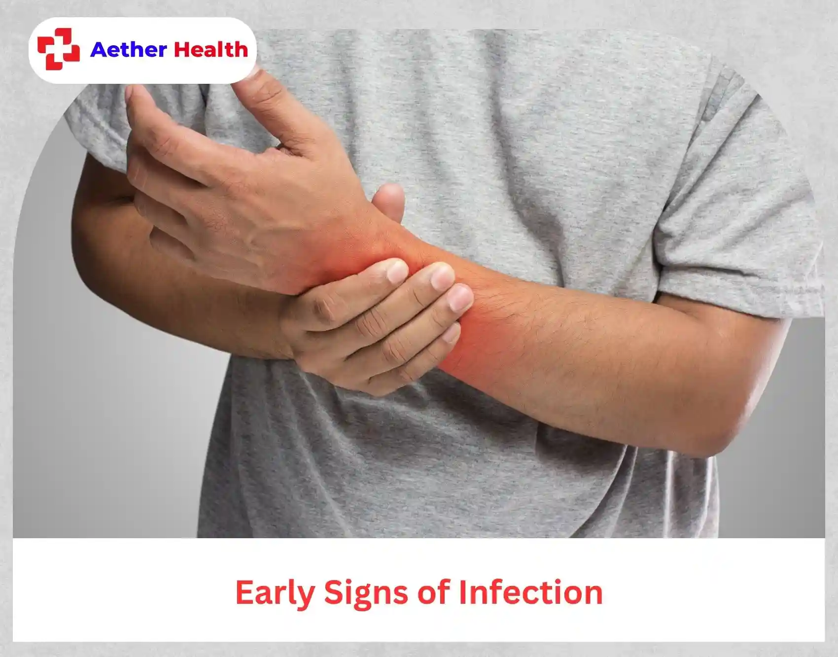 elderly skin tear on forearm