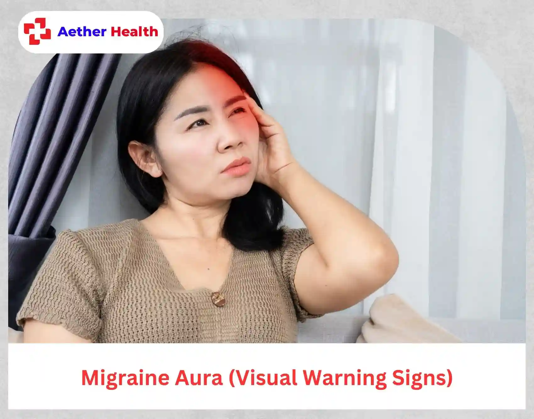 migraine aura visual disturbance illustration
