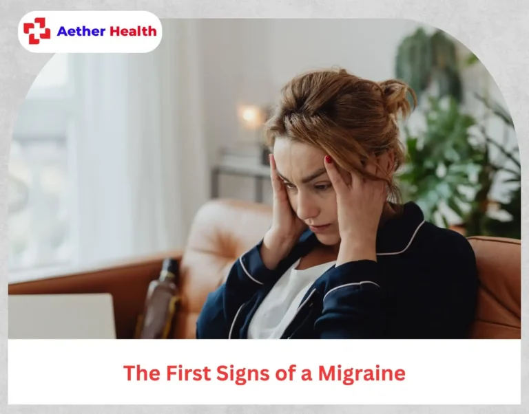 first signs of a migraine infographic